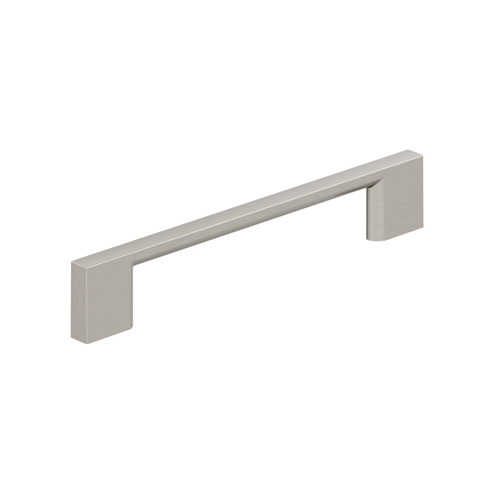 Amerock BP37132 Cityscape 5-1/16 Inch Center to Center Handle Cabinet Pull Satin Nickel Cabinet Hardware Pulls Handle