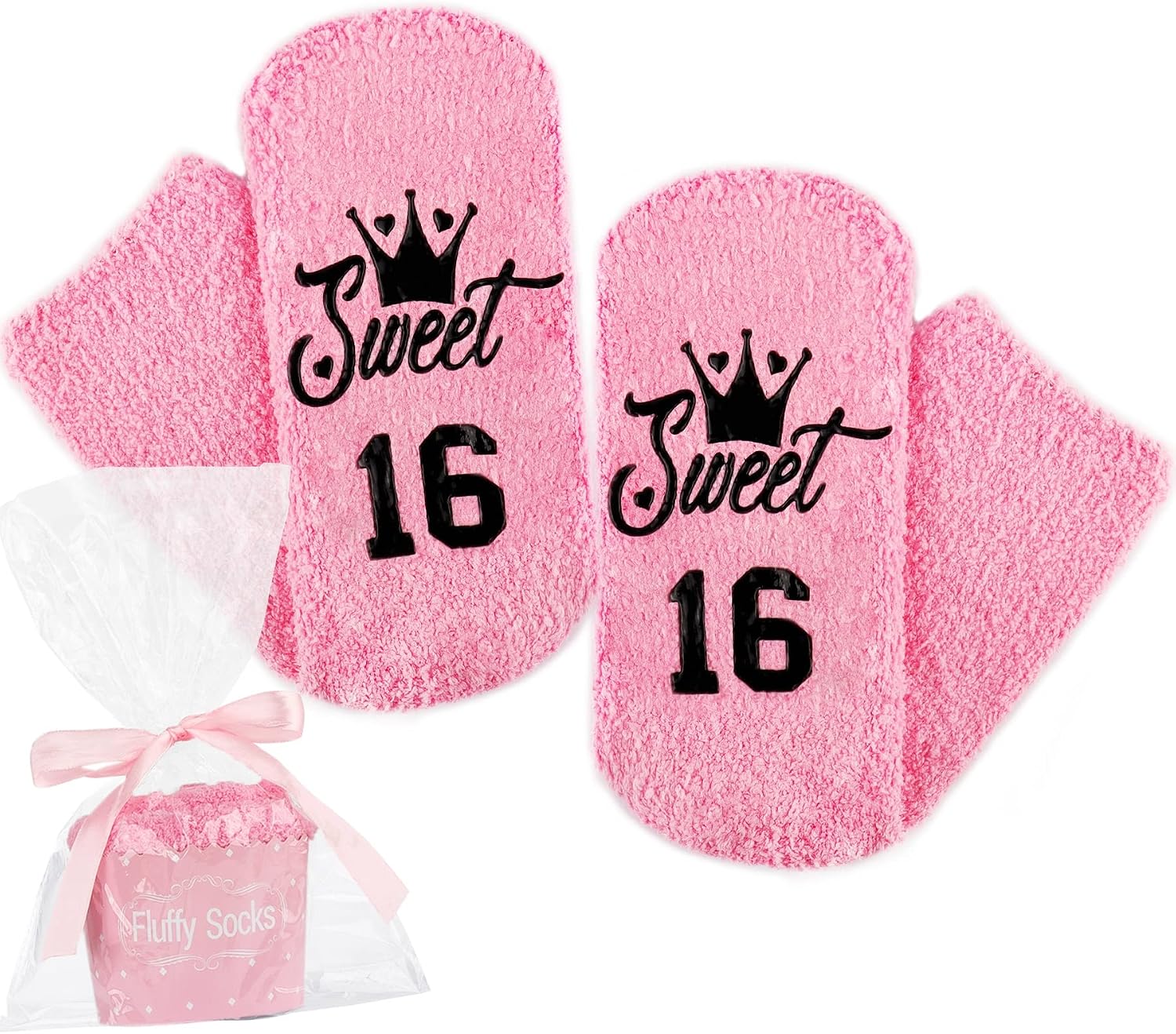 Jeasona Birthday Gifts for 18 Year Old Girl 13 16 Teenage 21st Fuzzy Socks