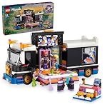 LEGO Friends Pop Star Tourbus Vehicle Building Kit, Social-Emotional Toys with Bus and 4 D...