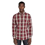 POLO RALPH LAUREN Men's Long Sleeve Sport Shirt, Red/White Multi, XL
