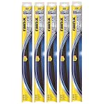 Rain-X 5079280-2-5PK Latitude 2-IN-1 Water Repellency Wiper Blade, 24" (Pack of 5)