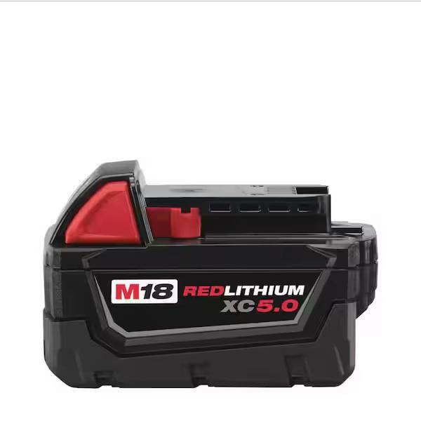 Milwaukee 48-11-1850 M18 18-Volt 5.0 Ah Lithium-Ion XC Extended Capacity Battery Pack